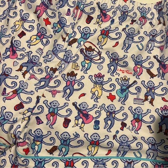 NWT Roller Rabbit Austin, Texas Polo Pajama set XS - Picture 2 of 4